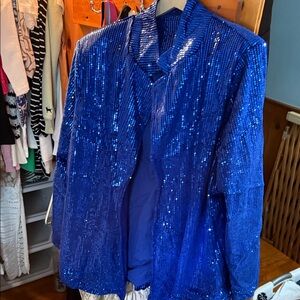 Blue Sequin Women's Jacket